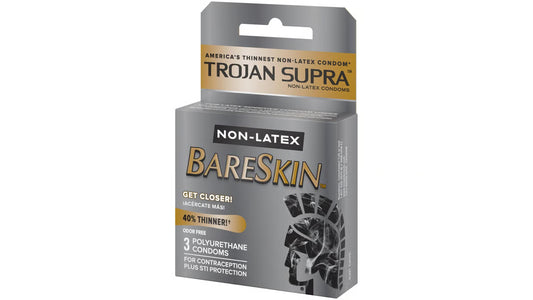 Trojan Bareskin Non-Latex Condoms 3pk.