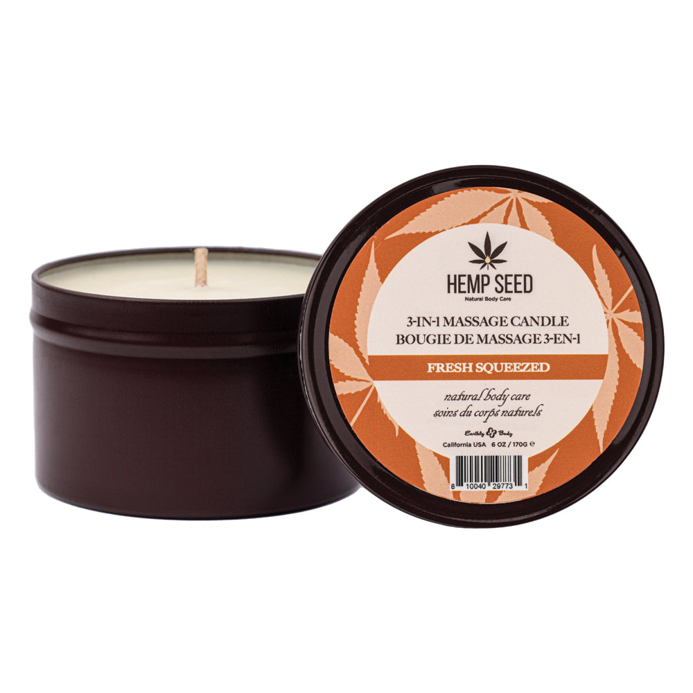 Earthly Body Hempseed Massage Candle