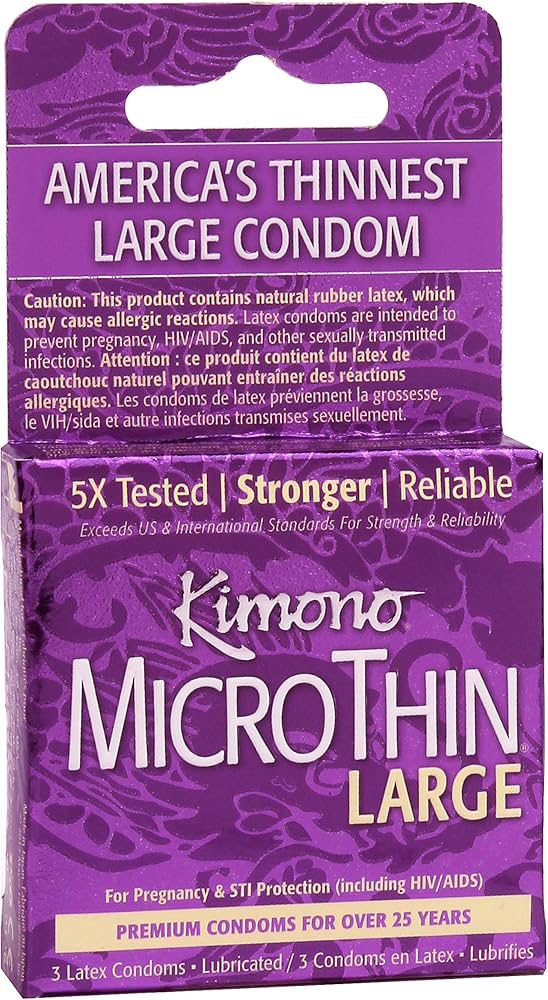 Kimono MicroThin Latex Condoms 3pk.