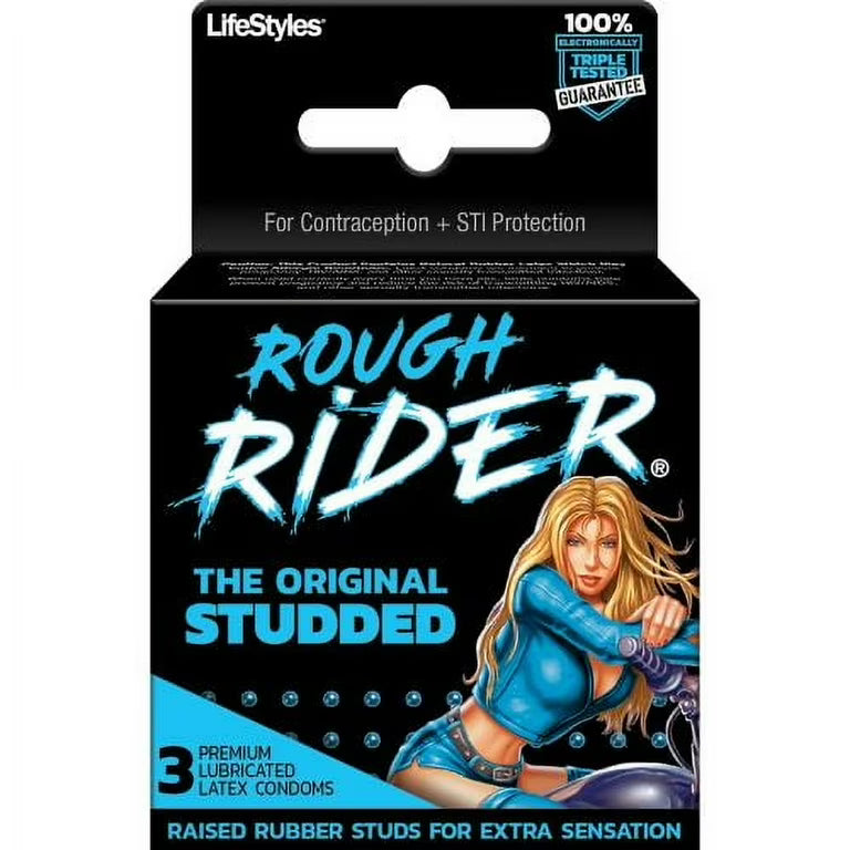 LifeStyles Rider Latex Condoms 3pk.