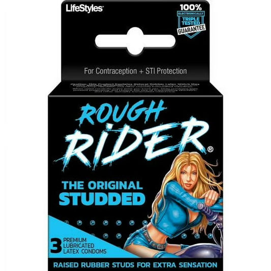 LifeStyles Rider Latex Condoms 3pk.