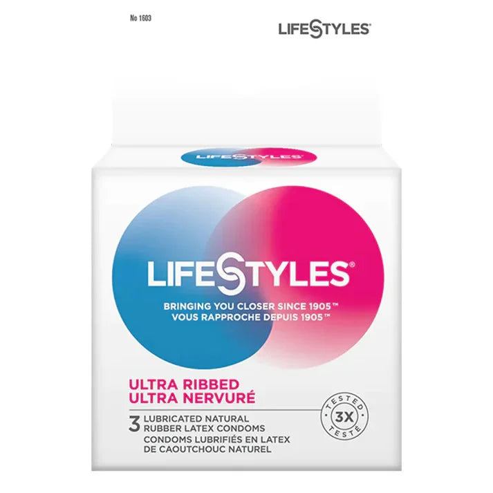 LifeStyles Latex Condoms 3pk.