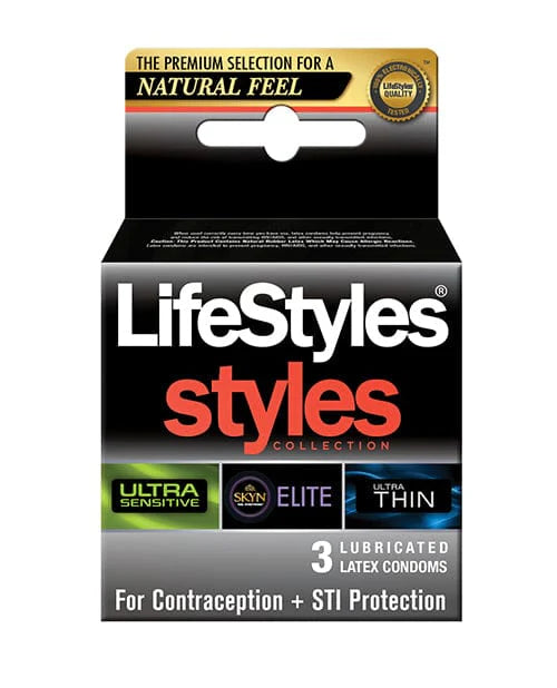 LifeStyles Latex Condoms 3pk.