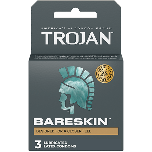 Trojan Thin Latex Condoms 3pk.