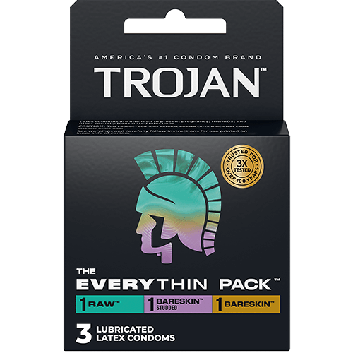 Trojan Thin Latex Condoms 3pk.