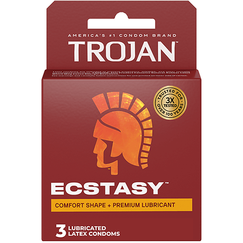 Trojan Sensations Latex Condoms 3pk.
