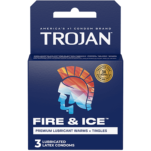 Trojan Sensations Latex Condoms 3pk.