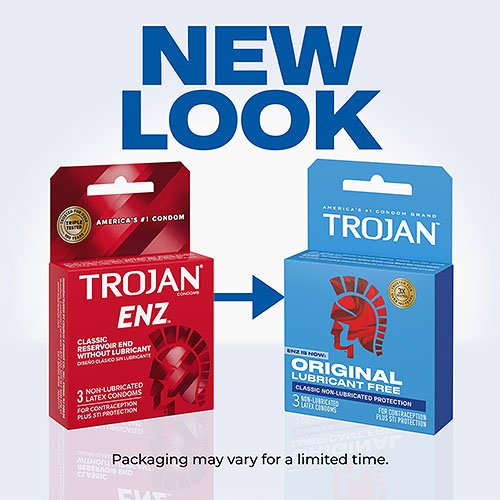 Trojan Classic Latex Condoms 3pk.