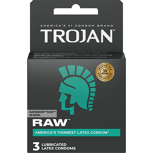 Trojan Thin Latex Condoms 3pk.
