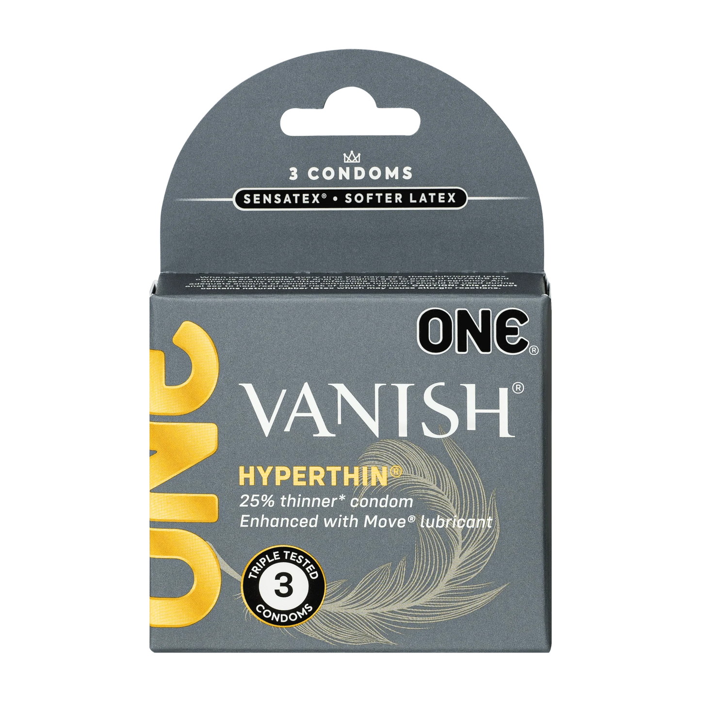 ONE Latex Condoms 3pk.